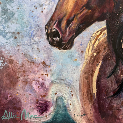 Bella The Beautiful Mare Original Oil Painting
