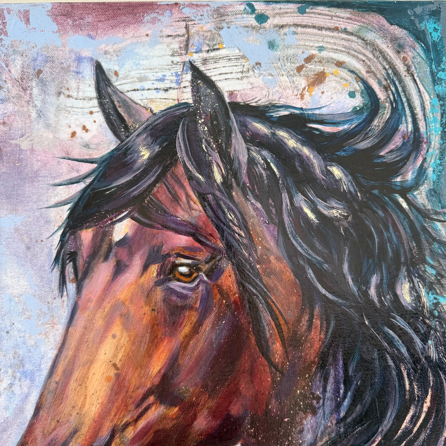 Bella The Beautiful Mare Original Oil Painting