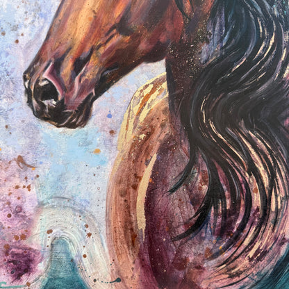 Bella The Beautiful Mare Original Oil Painting