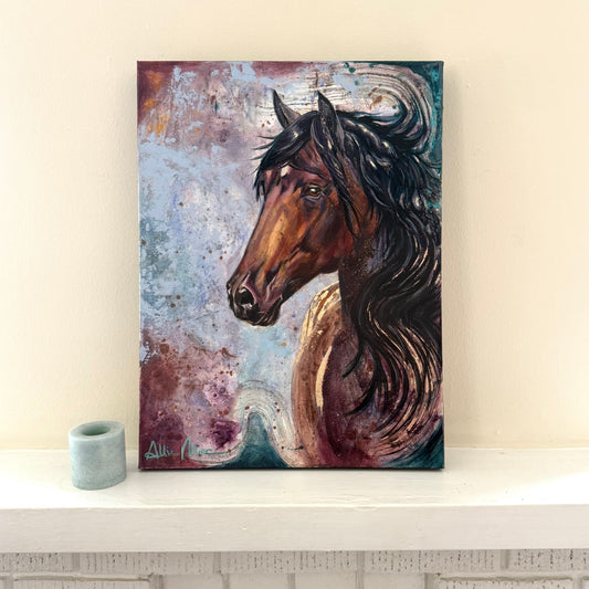 Bella The Beautiful Mare Original Oil Painting