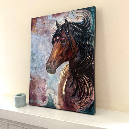 Bella The Beautiful Mare Original Oil Painting