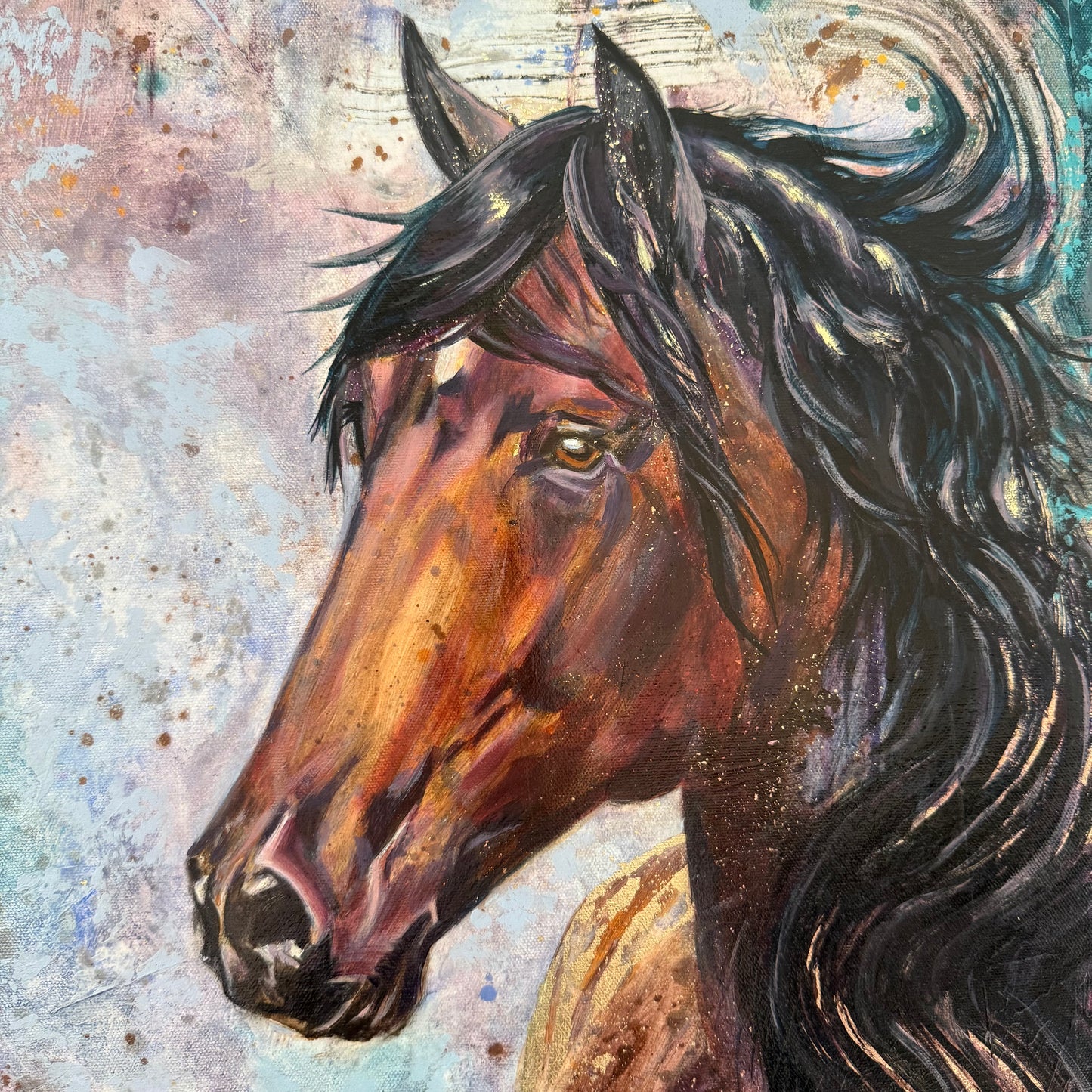 Bella The Beautiful Mare Original Oil Painting