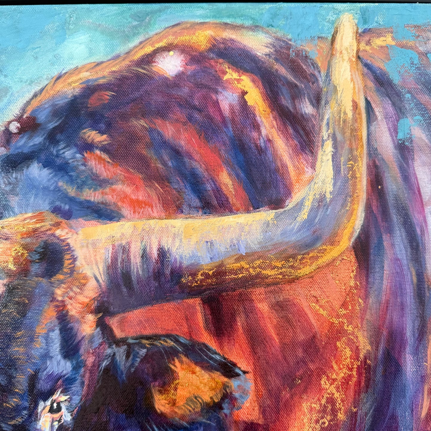 Wichita Longhorn Original Oil Painting