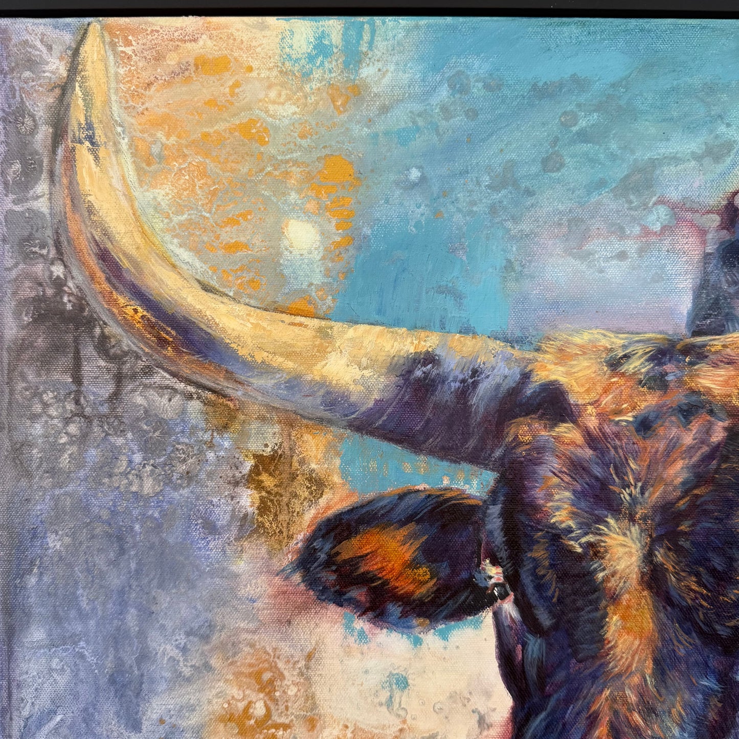 Wichita Longhorn Original Oil Painting