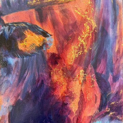 Wichita Longhorn Original Oil Painting