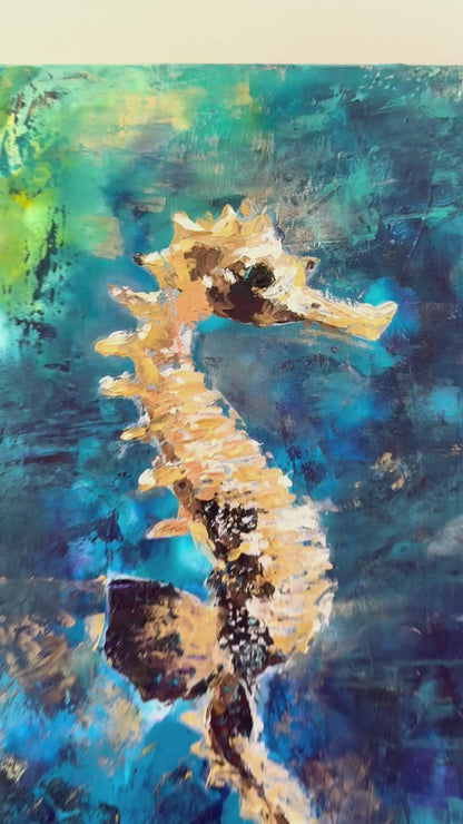 “Dancing Seahorses #1”
